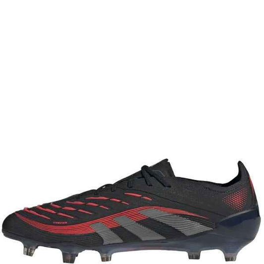 adidas Predator Elite FG Black/Grey/Lucid Red Firm Ground