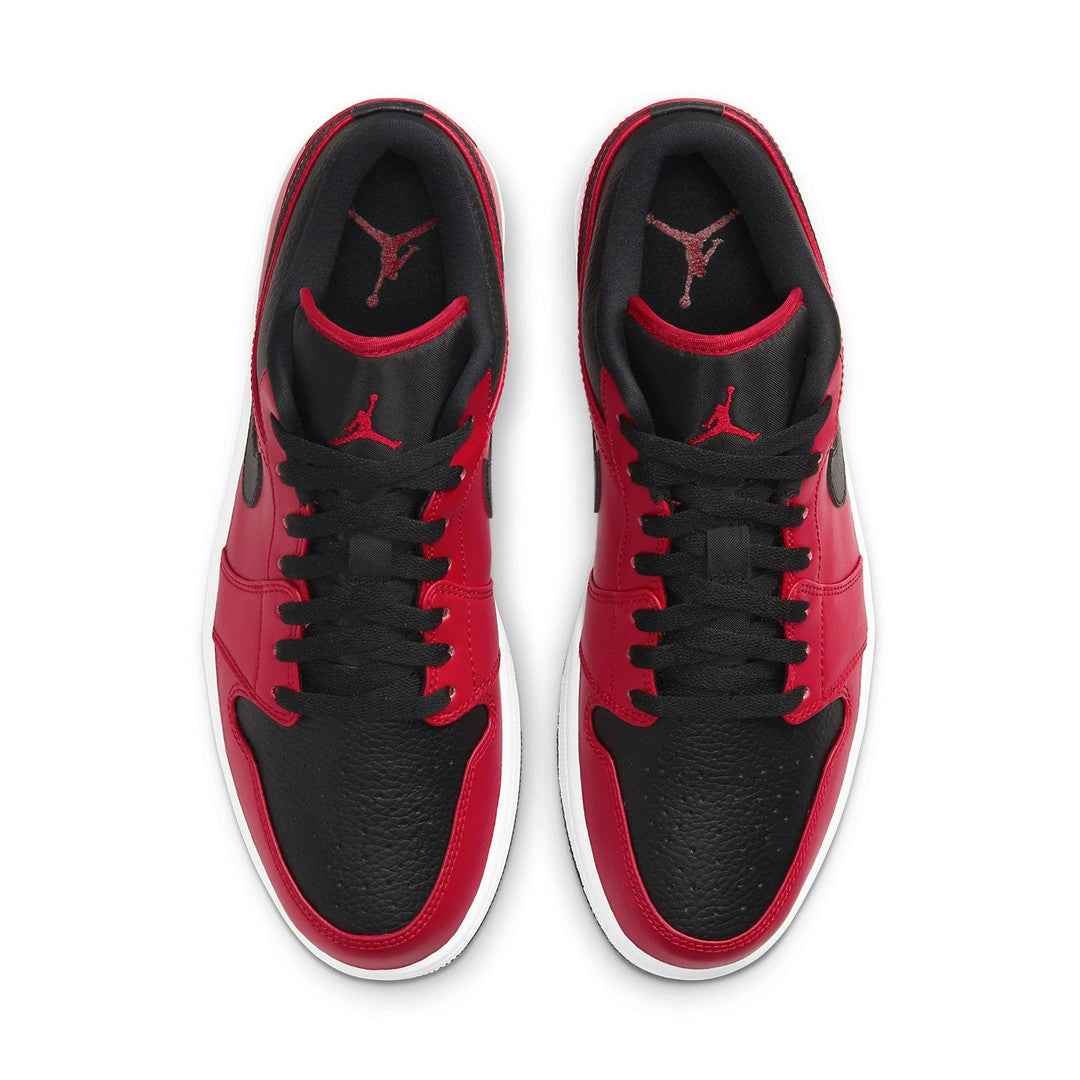 Air Jordan 1 Low 'Reverse Bred Pebbled Swoosh'