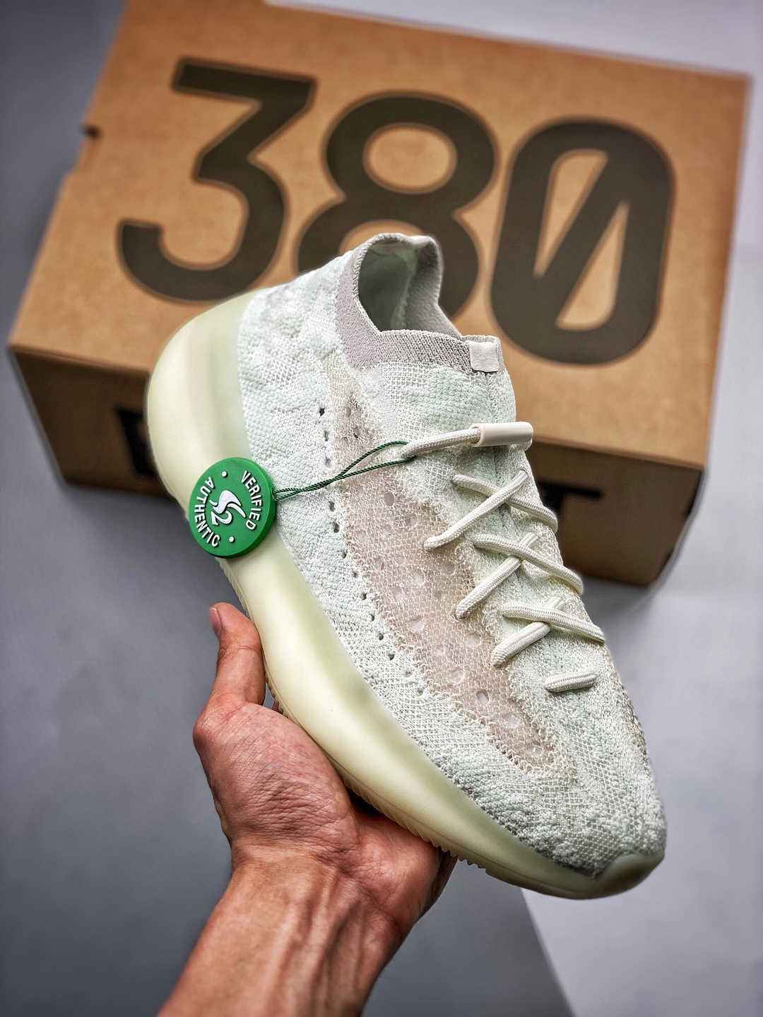 ADIDAS YEEZY 380 BOOST CALCITE GLOW