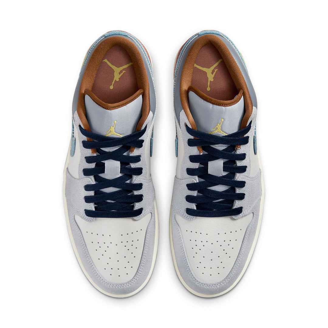 Air Jordan 1 Low SE 'Phantom Repaired Denim Swoosh'