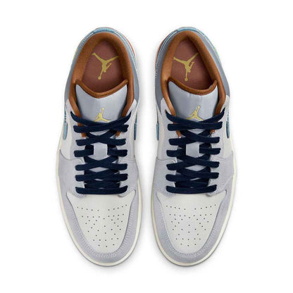 Air Jordan 1 Low SE 'Phantom Repaired Denim Swoosh'