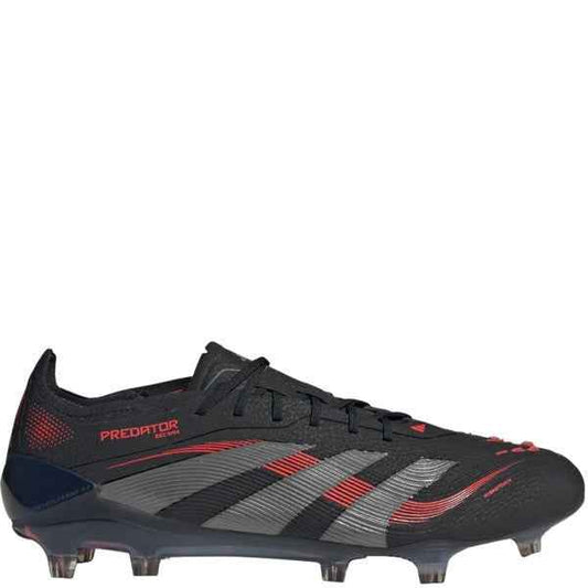 adidas Predator Elite FG Black/Grey/Lucid Red Firm Ground
