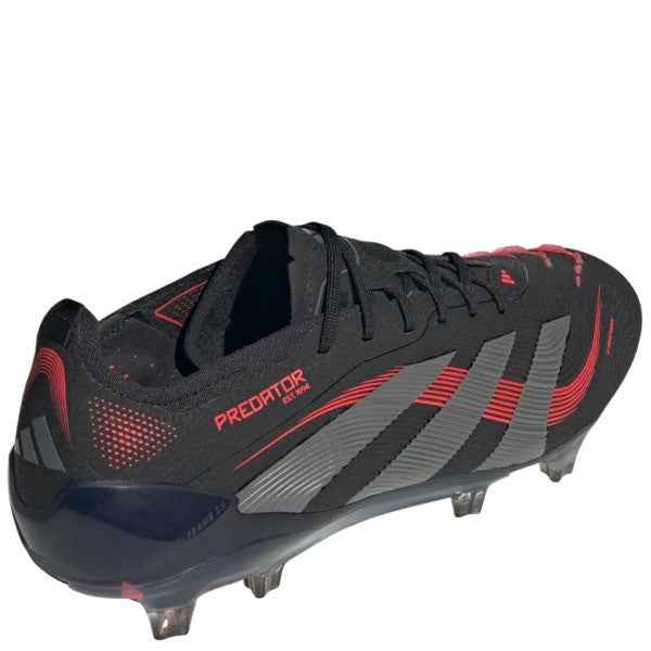 adidas Predator Elite FG Black/Grey/Lucid Red Firm Ground