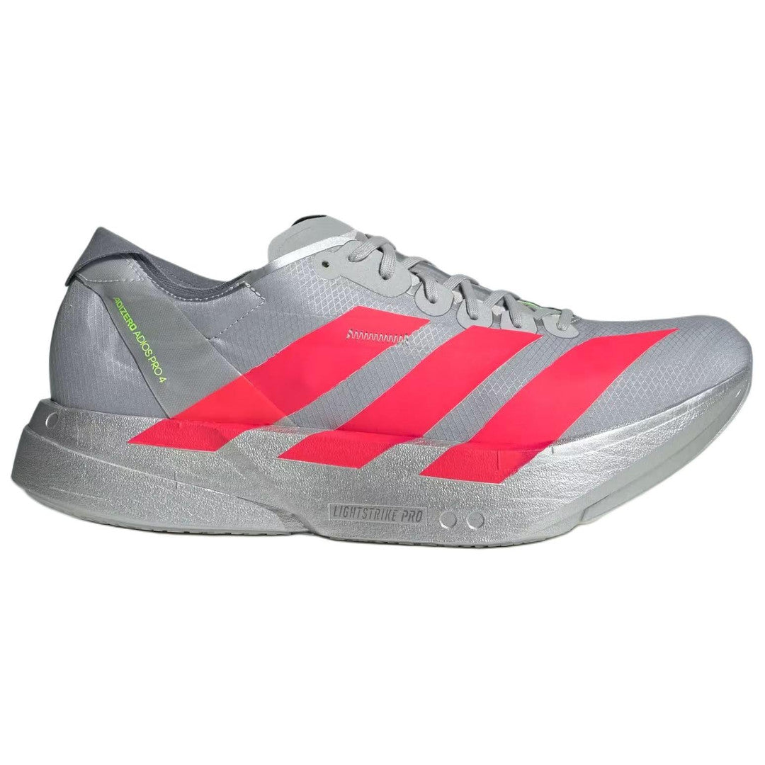adidas Adizero Adios Pro 4 'Silver Metallic Lucid Red' - Nexoraboots