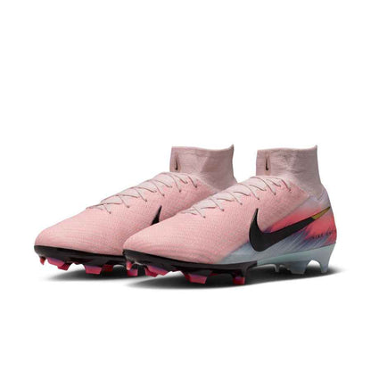 Nike Air Zoom Mercurial Superfly 10 Elite FG rose bleu