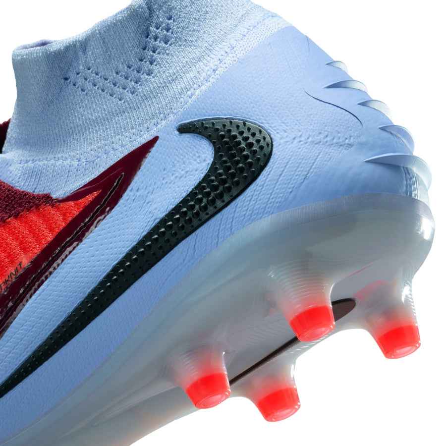 Nike Phantom 6 montante Elite AG-Pro gris rouge