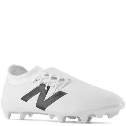 New Balance Furon V7+ Dispatch FG White/Black WIDE Soccer Cleats