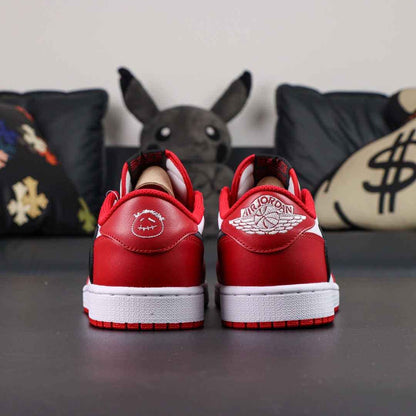 Travis Scott x NIKE Air Jordan 1 Low BLACK WHITE RED