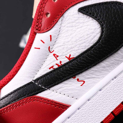 Travis Scott x NIKE Air Jordan 1 Low BLACK WHITE RED